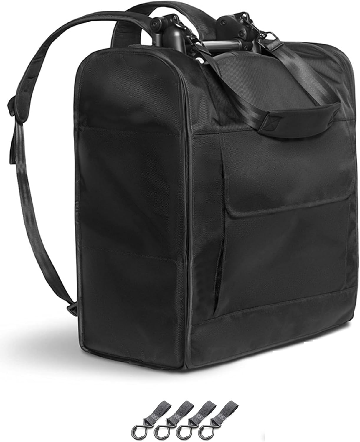 Stroller Storage Backpack, Carseat Ttravel Bag for Airplane,Portable Pram Bag Black, Stroller Accessories and Pram Travel Backpack image number 1