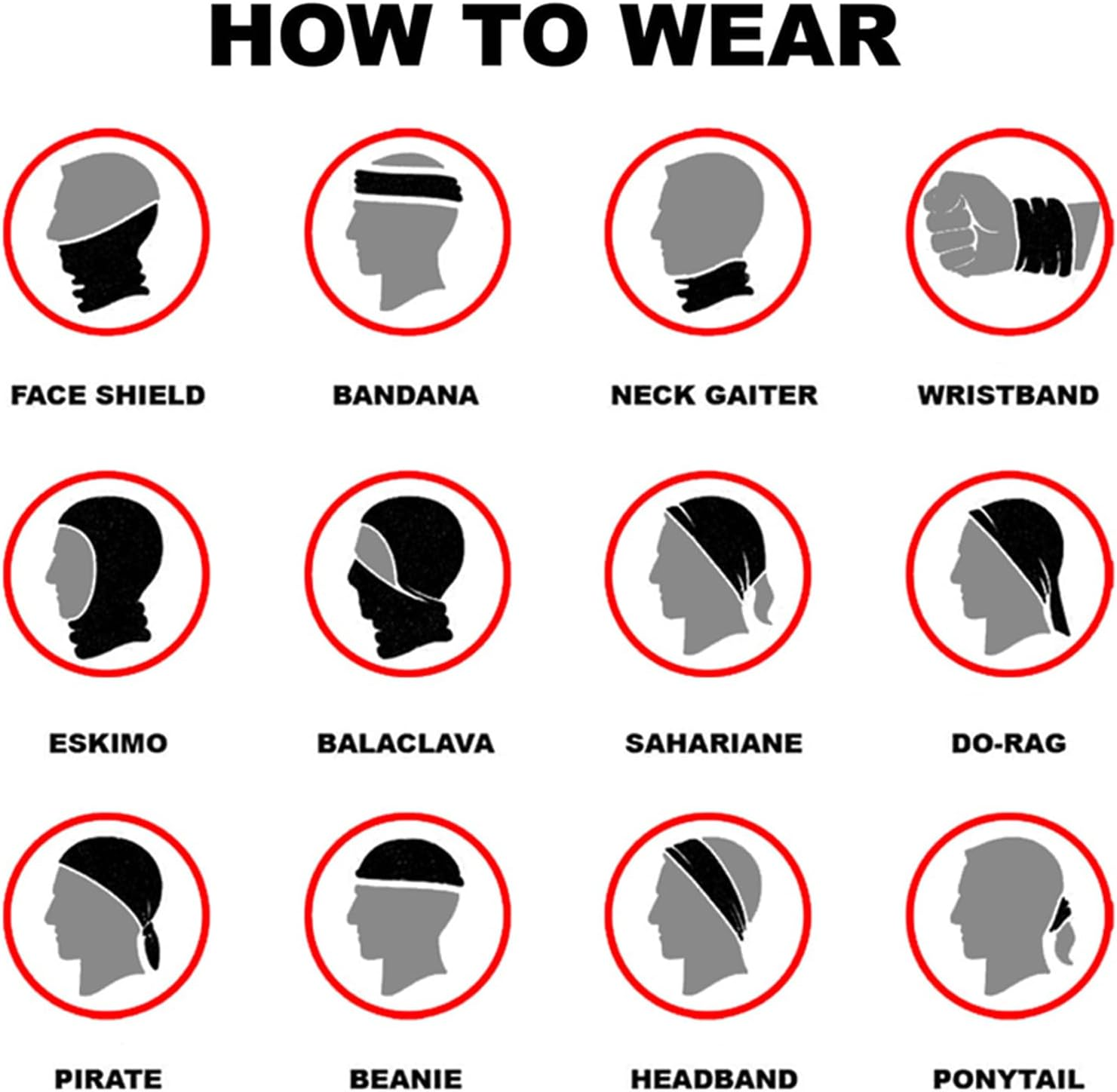 UV Protection Cycling Scarf Half Face Mask Balaclava Motorcycle Neck Cover image number 4