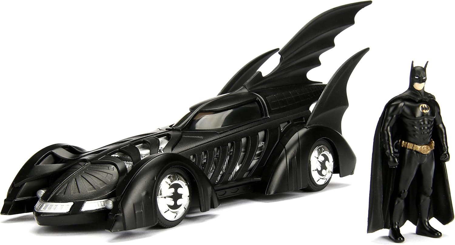 Jada Toys Forever Batmobile 1:24 Scale Diecast Vehicle with Batman Figure image number 3