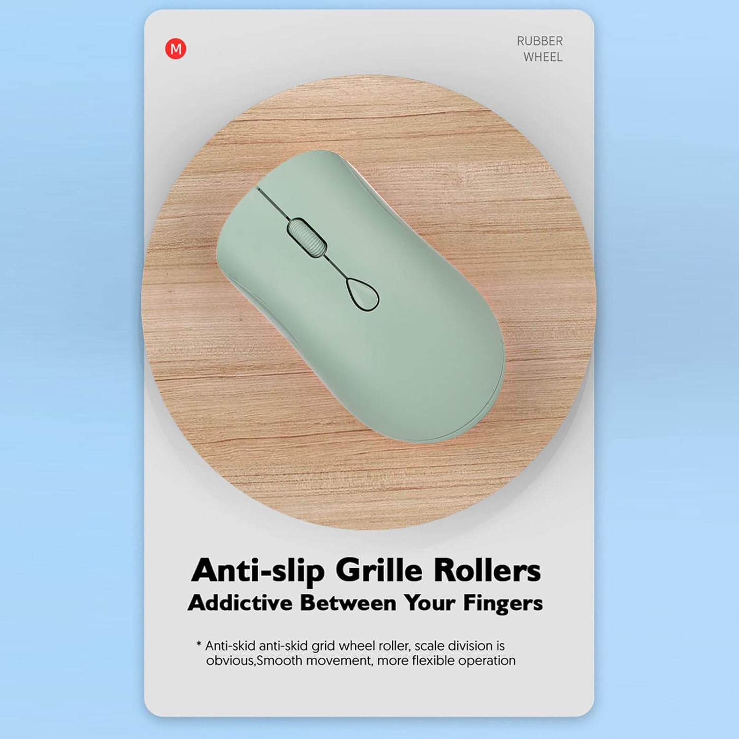 Zopsc Wireless Mouse, Bluetooth & USB, Green, Ergonomic, Rechargeable, 800/1200/1600 DPI, Silent, Office & Gaming image number 1