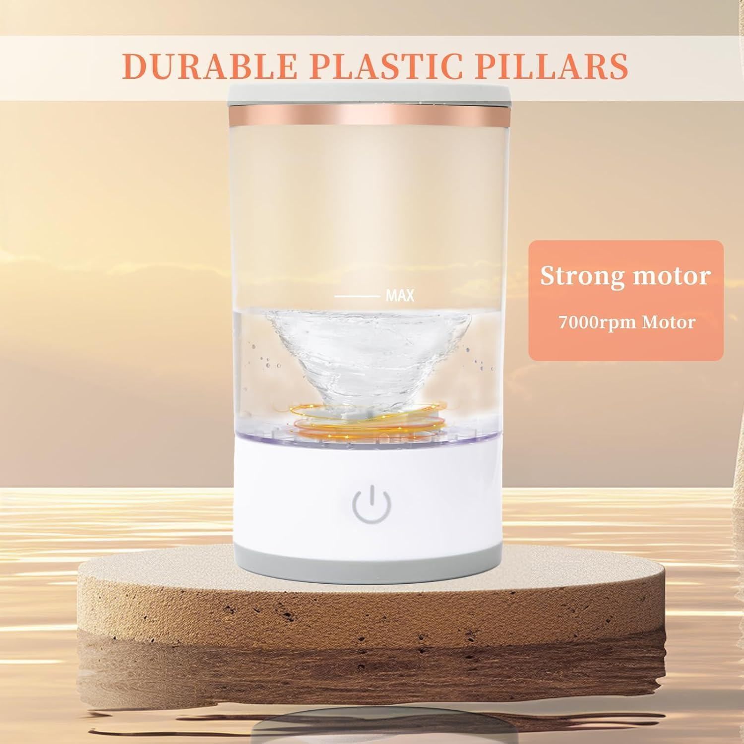 Makeup Brush Cleaner Machine, Automatic Cosmetic Brush Cleaner Makeup Brush with Brush Clean Mat，Electric Makeup Brush Cleaner Tools for All Size Makeup Brush image number 1