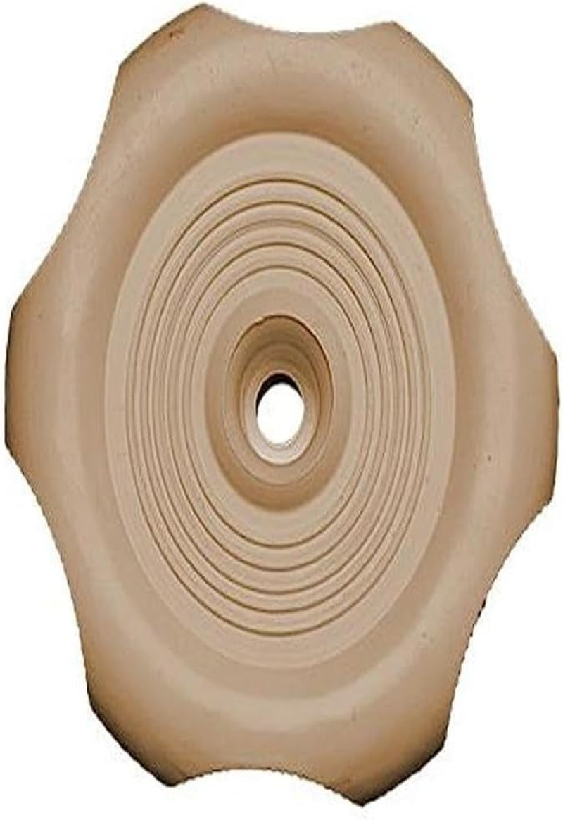 RV Designer H711, Plastic Window Knob, 2-1/4 Inch Diameter, 1/2 Inch Shaft, Black, Interior Hardware