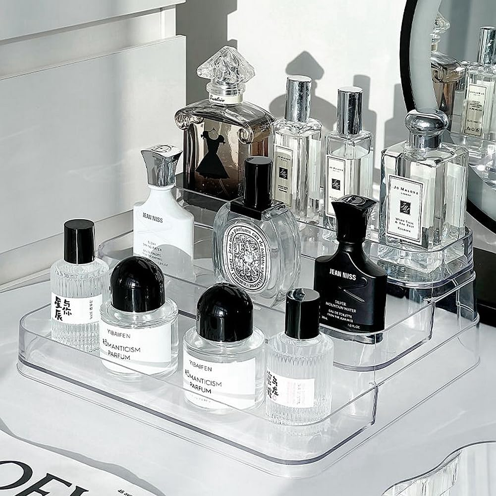 Acrylic Perfume Display Rack, High-Grade Skin Care Lotion Sample Cosmetics Organizer, Entrance Door Desktop High Appearance Level Transparent Storage Box image number 5