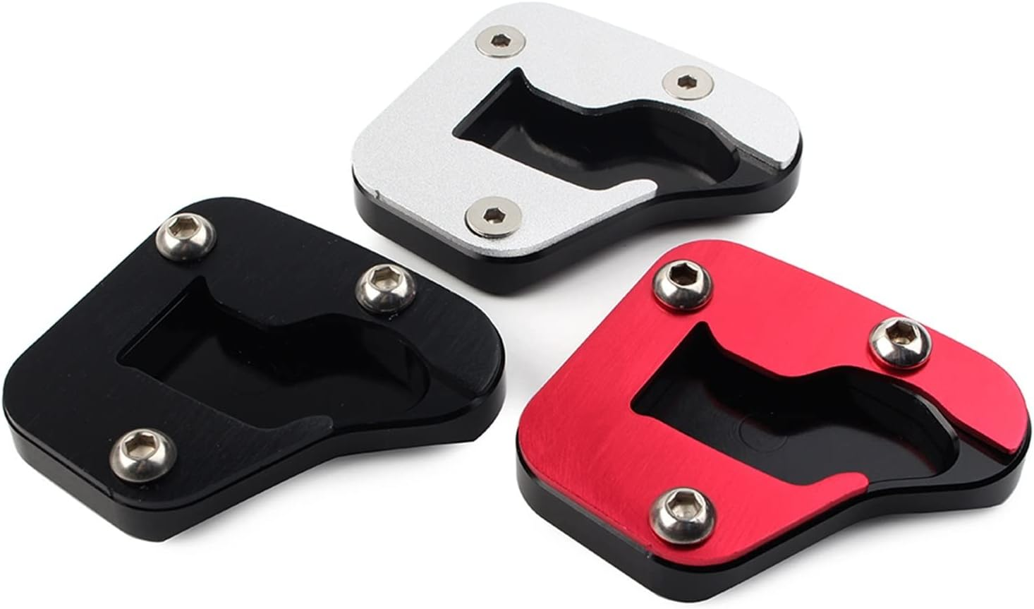 KANGYEBAIHUODIAN Motorcycle ​Kickstand Sidestand Enlarge Plate Pad Fit for Suzuki Hayabusa 2008 09 2010 2011 2012 2013 2014 2015 2016 2017 2018 2019 (Color : Silver) image number 3