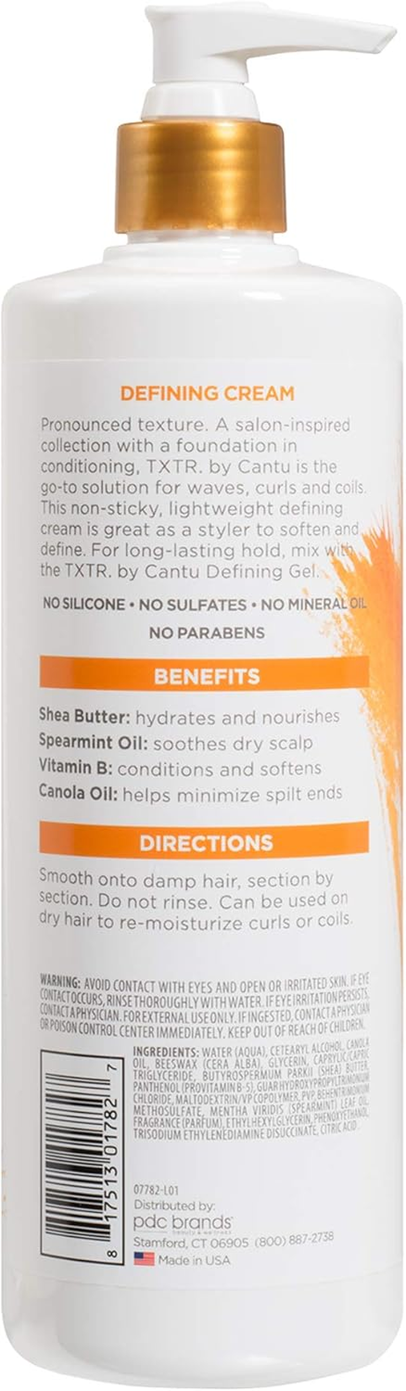 Cantu Txtr by Curls + Coils Defining Cream - 16 Fl Oz, 16 Oz image number 2
