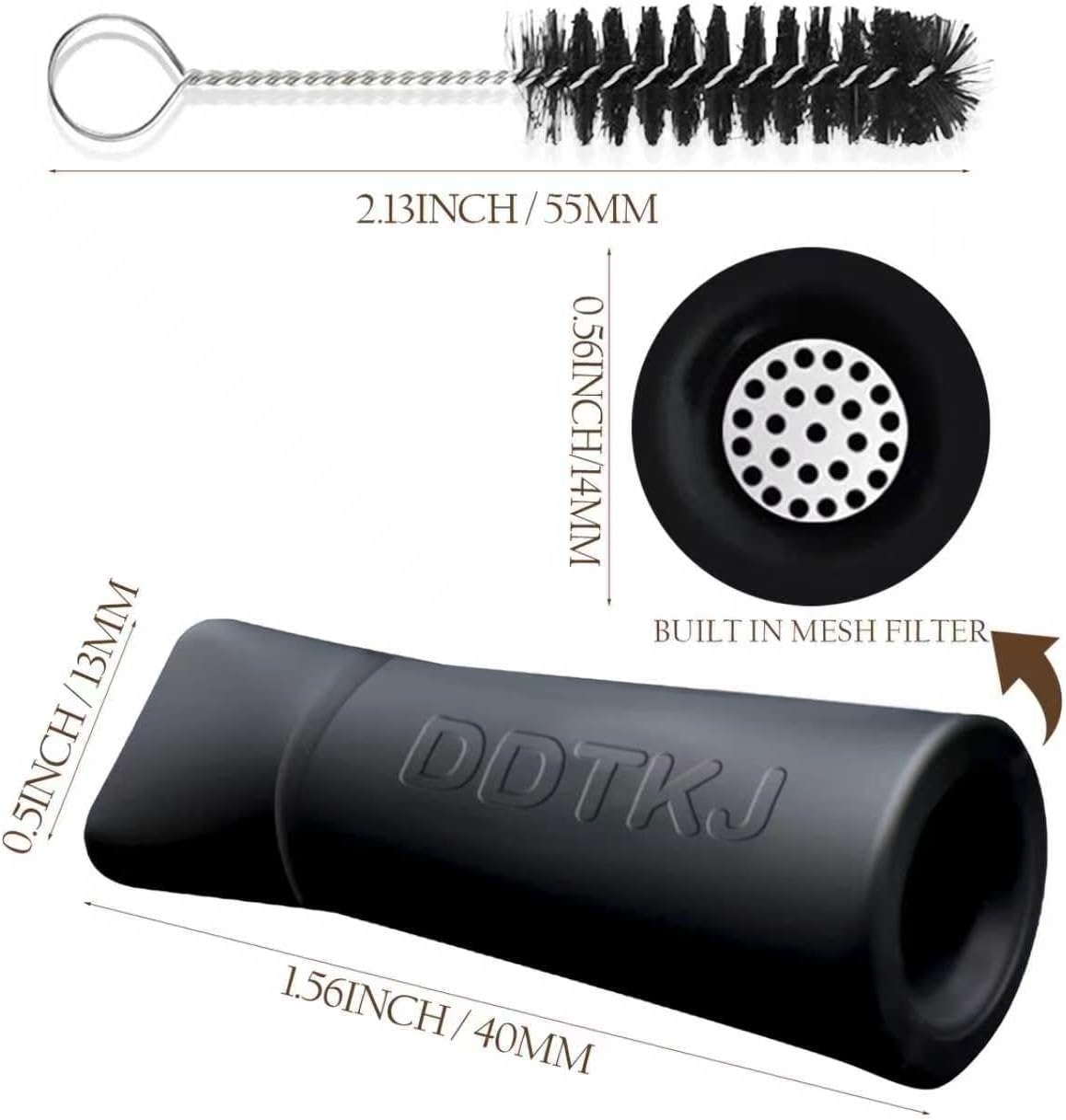 Reusable Silicone Filter, Anti-Cracking, Suitable for Various Sizes of Paper, Comparable to Glass Filters Adapter (Black*2) - Pink*2 image number 6