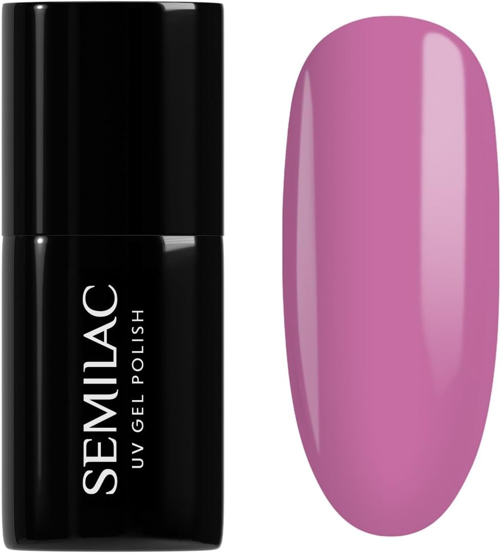 Semilac UV Nail Polish 300 Perfect Black 7 Ml Collection Super Cover