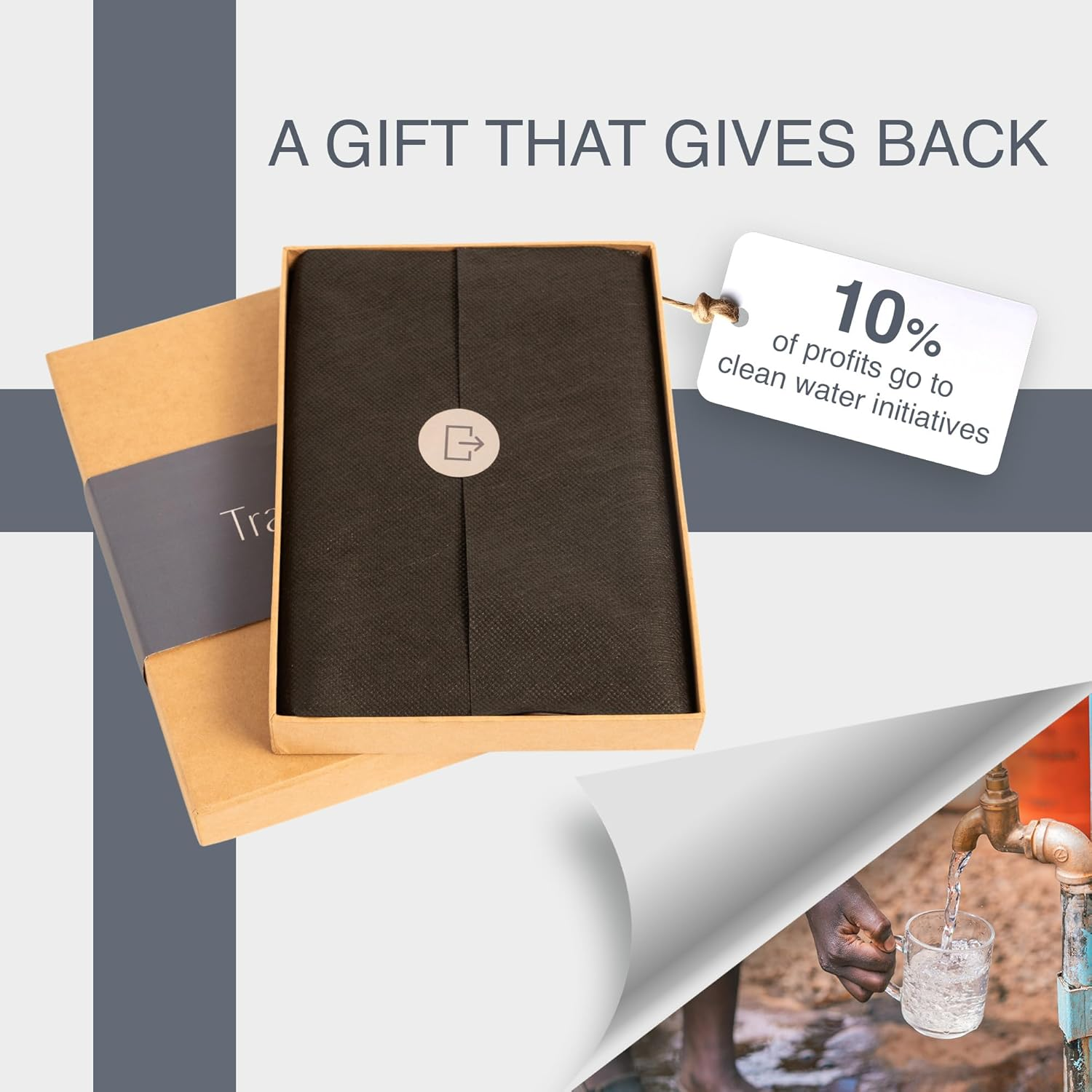 Full Grain Leather Family Passport Holder for 2-4 Passports - RFID Passport Holder and Travel Document Organizer - Large Leather Travel Wallet for Couples and Families, Black, Full Grain Leather image number 3