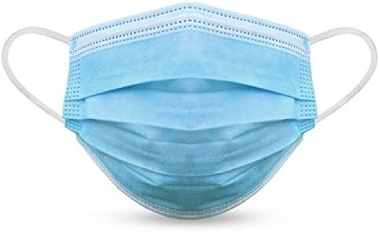Onefull Face Mask Disposable，50 PCS with Ear Loops Cup Masks Breathable Earloop Face Mask 3 Layers Masks image number 1