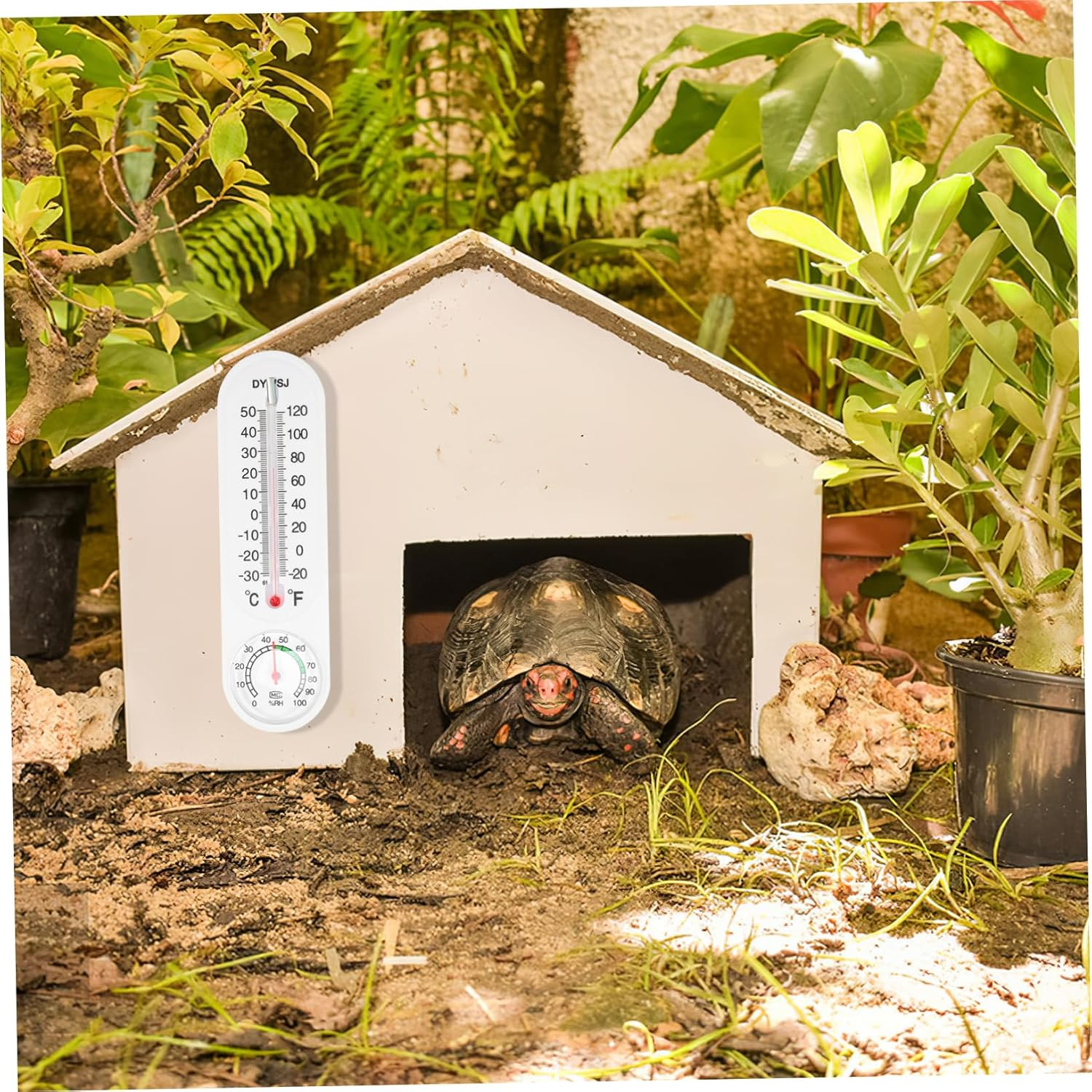 Temperature and Humidity Display Indoor Thermometer for Home Accurate Temperature Thermometer for Home Office Greenhouse Monitoring image number 2