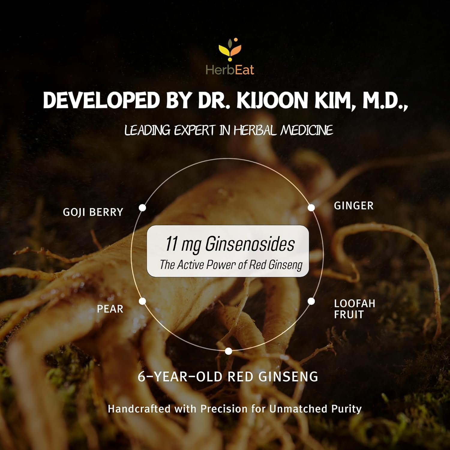 Korean Red Ginseng Prime Extract with 11Mg Ginsenosides - Boost Energy, Memory & Immunity, 6-Year-Old Ginseng Drink for Circulation & Skin (5 Pouches (30Ml *5)) image number 6