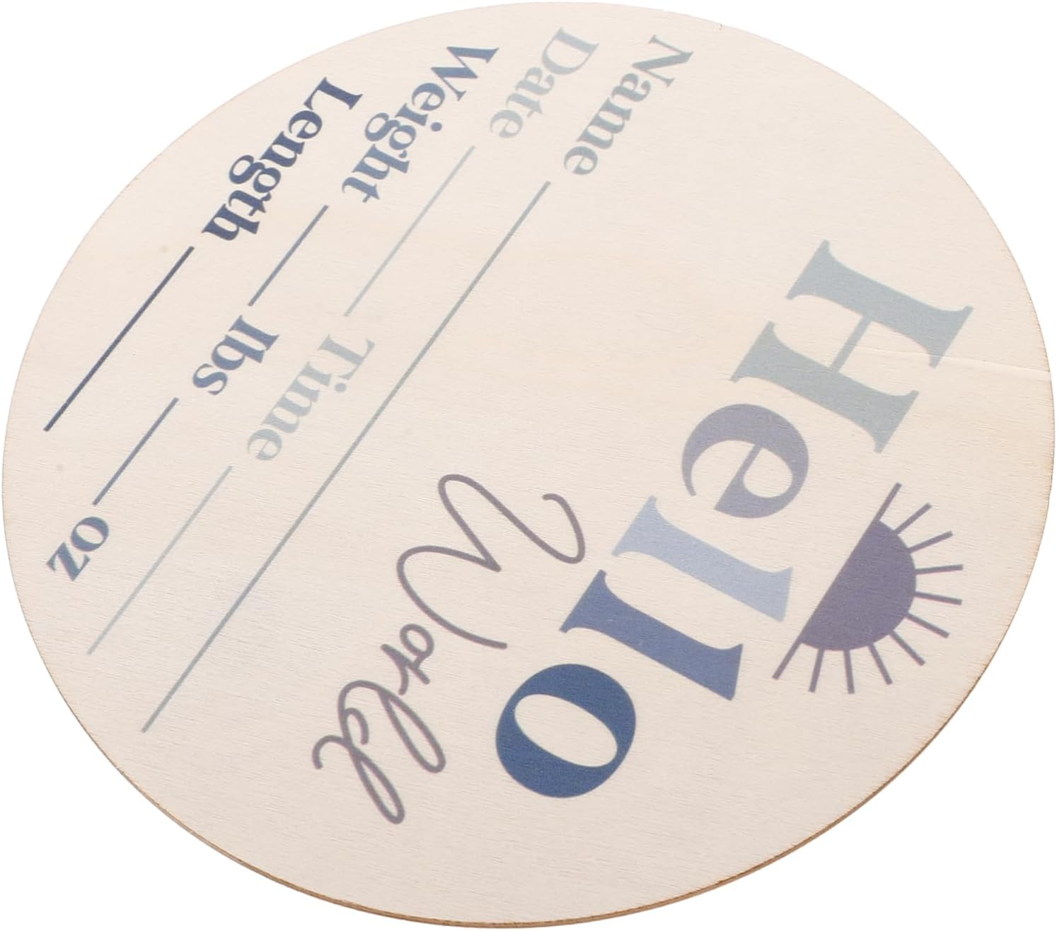 Wood Milestone Discs Growth Commemorative Card Newborn Announcement Sign Monthly Achievements Shower Decorations image number 4