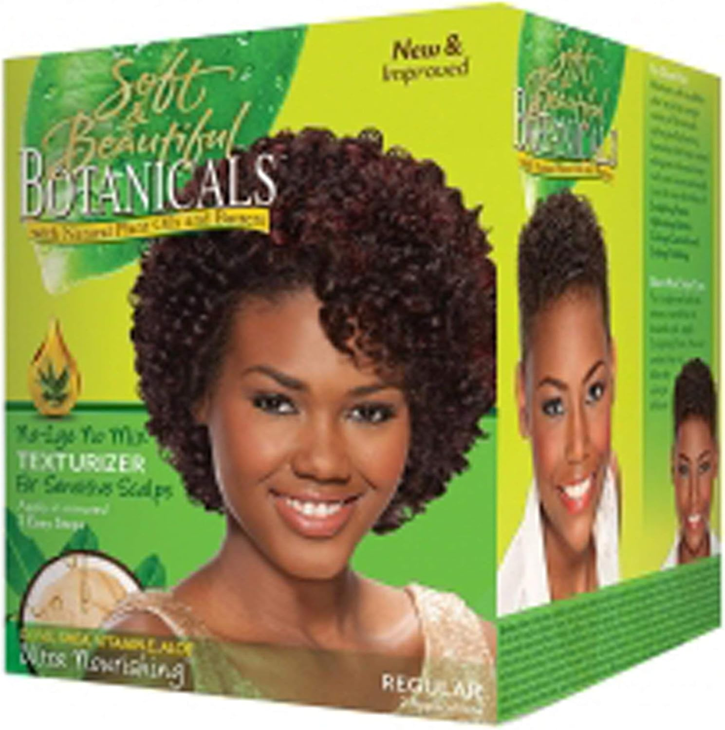 Soft & Beautiful, Botanicals, Nolye No Mix Texturizer, Regular, 2 Applications