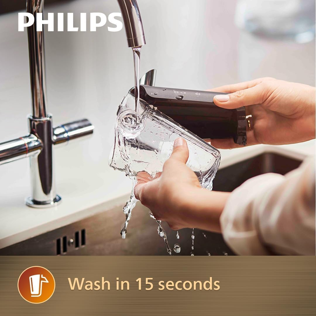 Philips Series 2200 Fully Automatic Espresso Machine with Lattego, 3 Beverages, Touch Display, Glossy Black (EP2231/40) image number 5