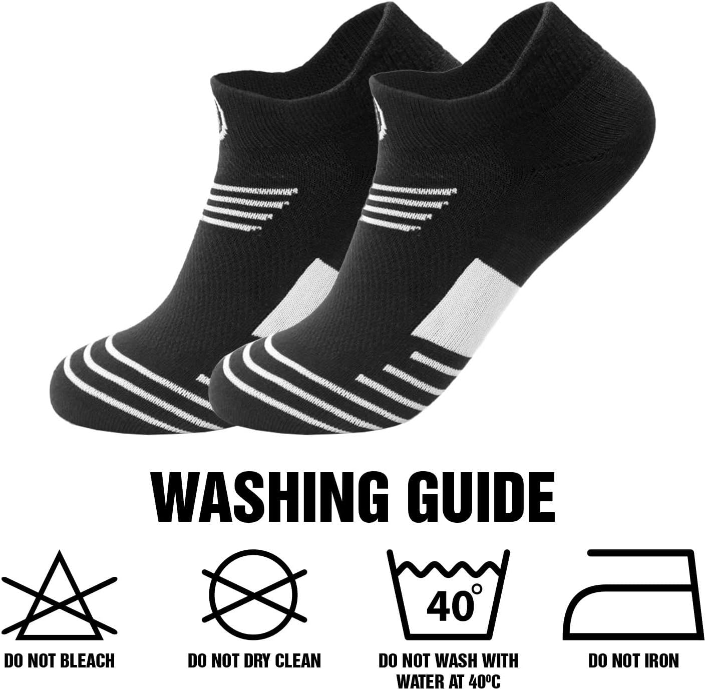 INSPOTES 6 Pair Ankle Men Socks, Women Socks Breathable Athletic Running Training Workout Sport Socks Daily Active Wear Low-Cut Socks image number 4