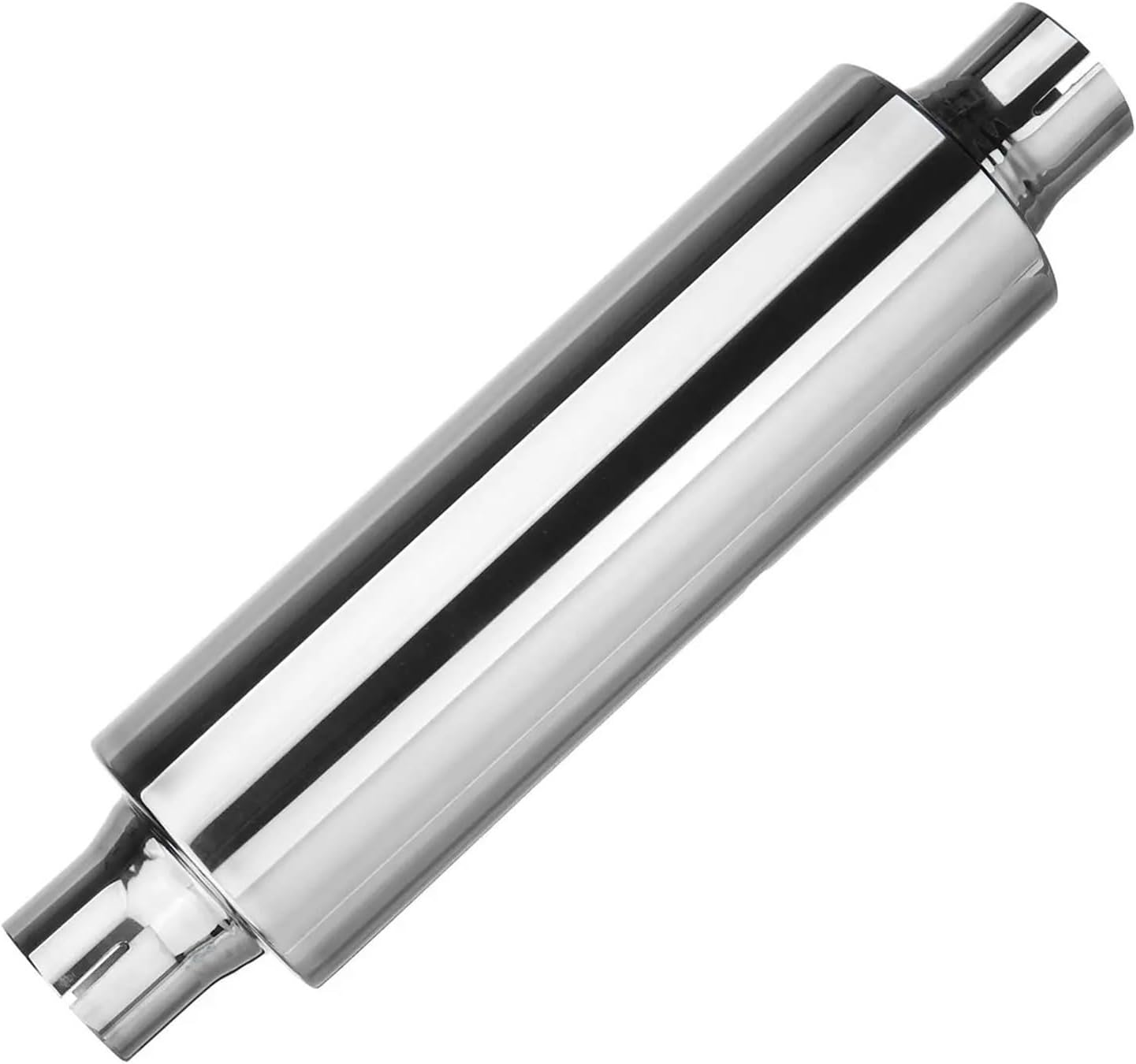 1X Universal 2" 50Mm Car Resonator Exhaust Tip Muffler Stainless Steel Muffler Tip Exhaust Tail Tube Silencer 16Inch Long image number 1