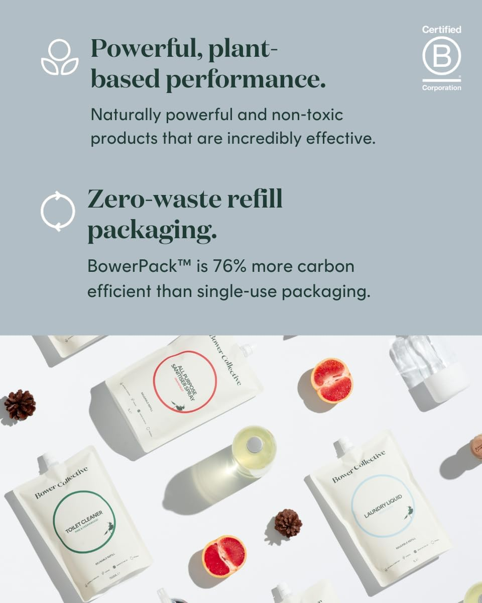 Bower Collective, Antibacterial Fragrance Free Hand Wash Refill, Eco-Friendly, Natural Hand Soap Refill, 1L image number 5