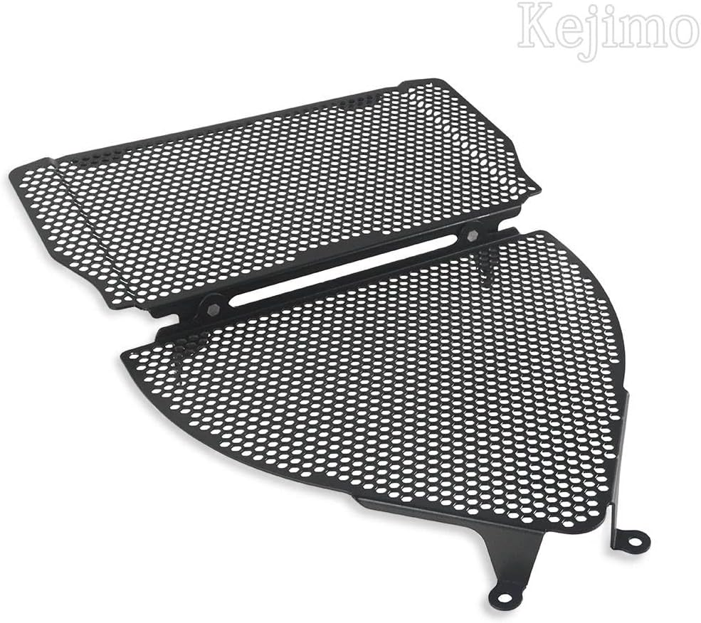 VEAEKNCFCB for Y&Amaha for YZFR3 YZF-R3 2015-2018 Parts Radiator Grille Guard Cover and Header Set Protector Motorcycle Radiator Guard Engine(Black No Logo) image number 5
