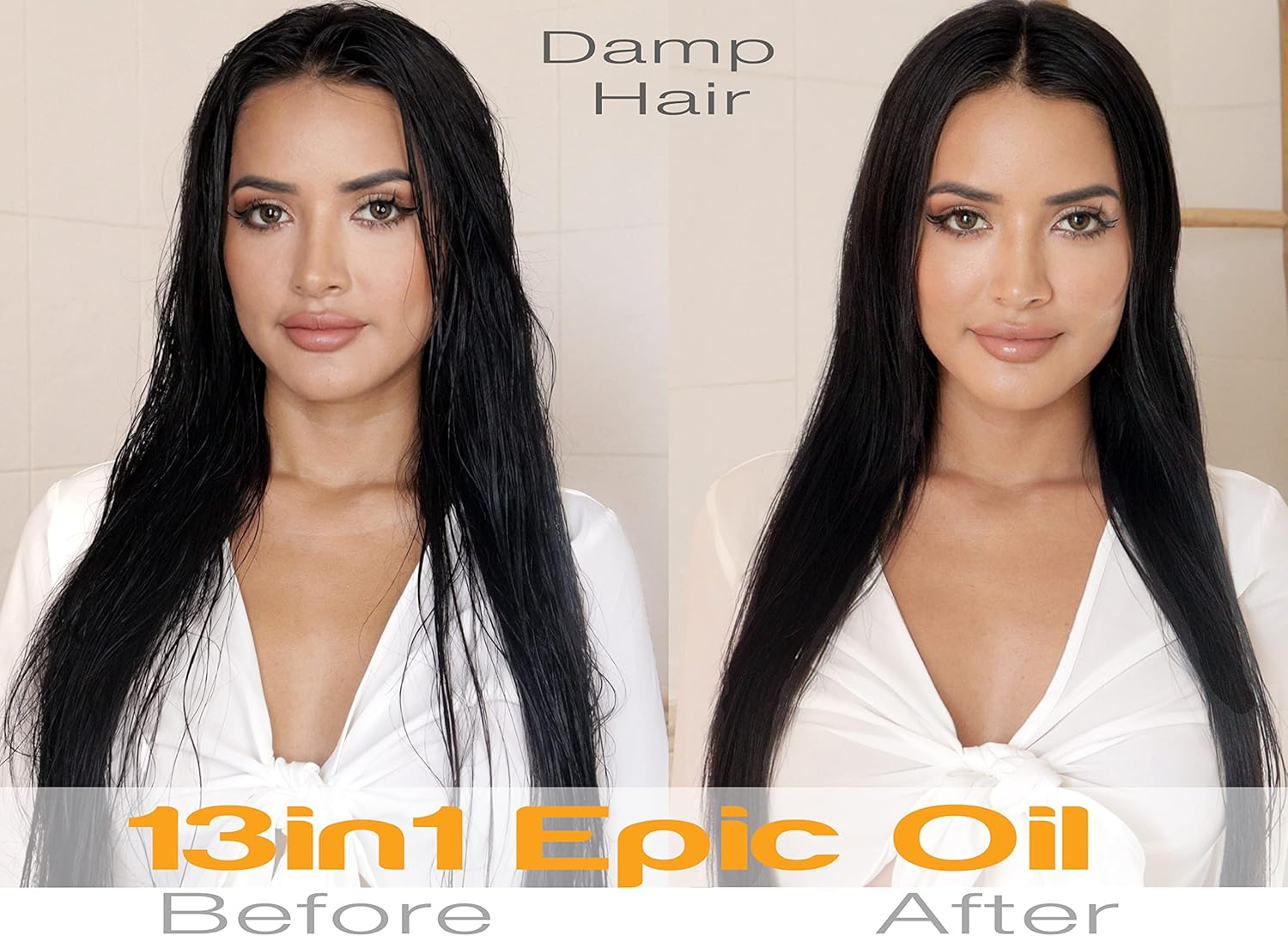 13In1 Epic Hair Oil with Argan & Coconut Oil - for All Hair Types - Vegan, Sulfate Free, Paraben Free image number 6