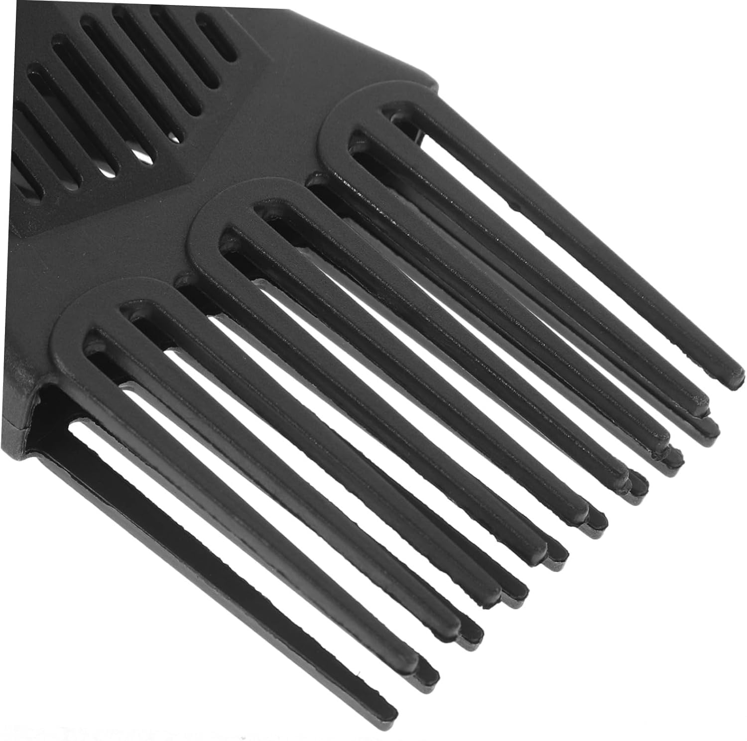 2Pcs Hair Dryer Comb Universal Blow Dryer Pick Goo Blow Dryer Comb Attachment Holder Nozzles Hair Dryer Pick Comb Attachment Curly Hair Diffuser Blow Dryer Attachment Plastic Black image number 6
