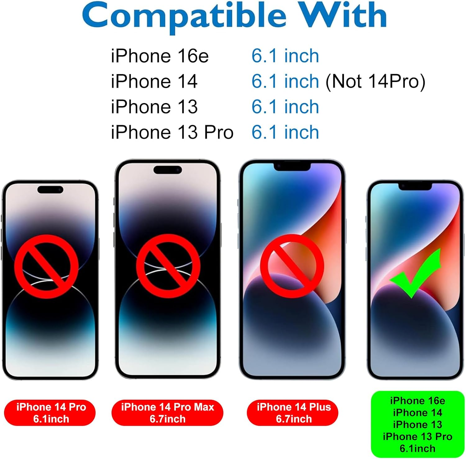 Mothca Matte Glass Screen Protector for Iphone 14 / Iphone13 / Iphone 13 Pro [6.1-Inch] Anti-Glare & Anti-Fingerprint Tempered Glass Film, Case Friendly Easy to Install Bubble Free Smooth as Silk