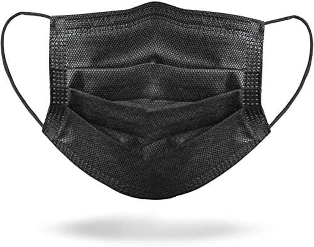 Black Disposable Face Mask AUS Stock (Box of 50) 3 Ply Breathable Mask with Ear Loops $0.58 per Mask image number 4