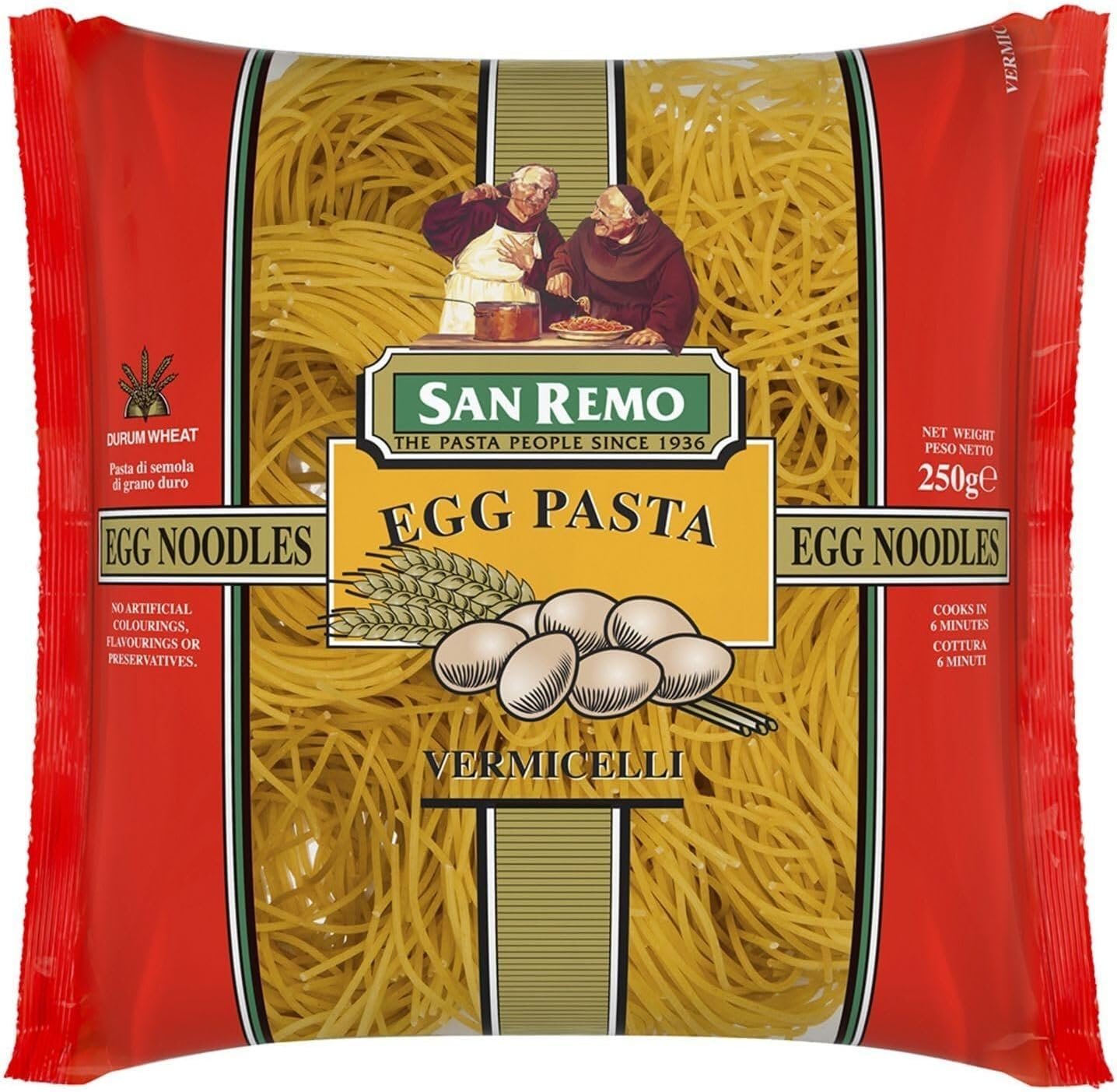 San Remo Vermicelli Egg Noodle, 250G image number 1