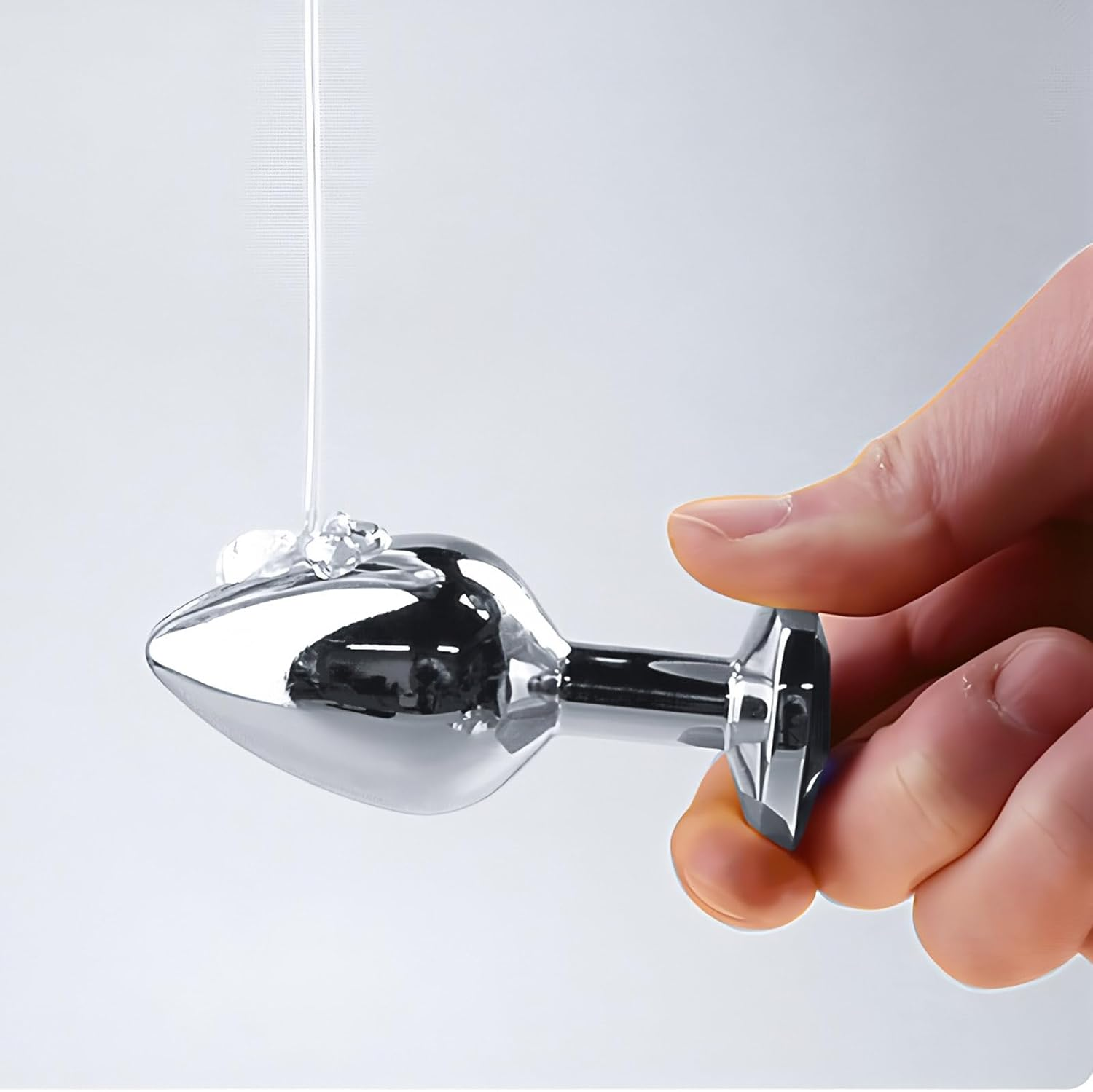 5 PCS Different Sizes Butt Plug Set for Women & Men - Beginner to Advanced Anal Sex Toys for Couples - Stainless Steel & Jewel Design（Pink） image number 4