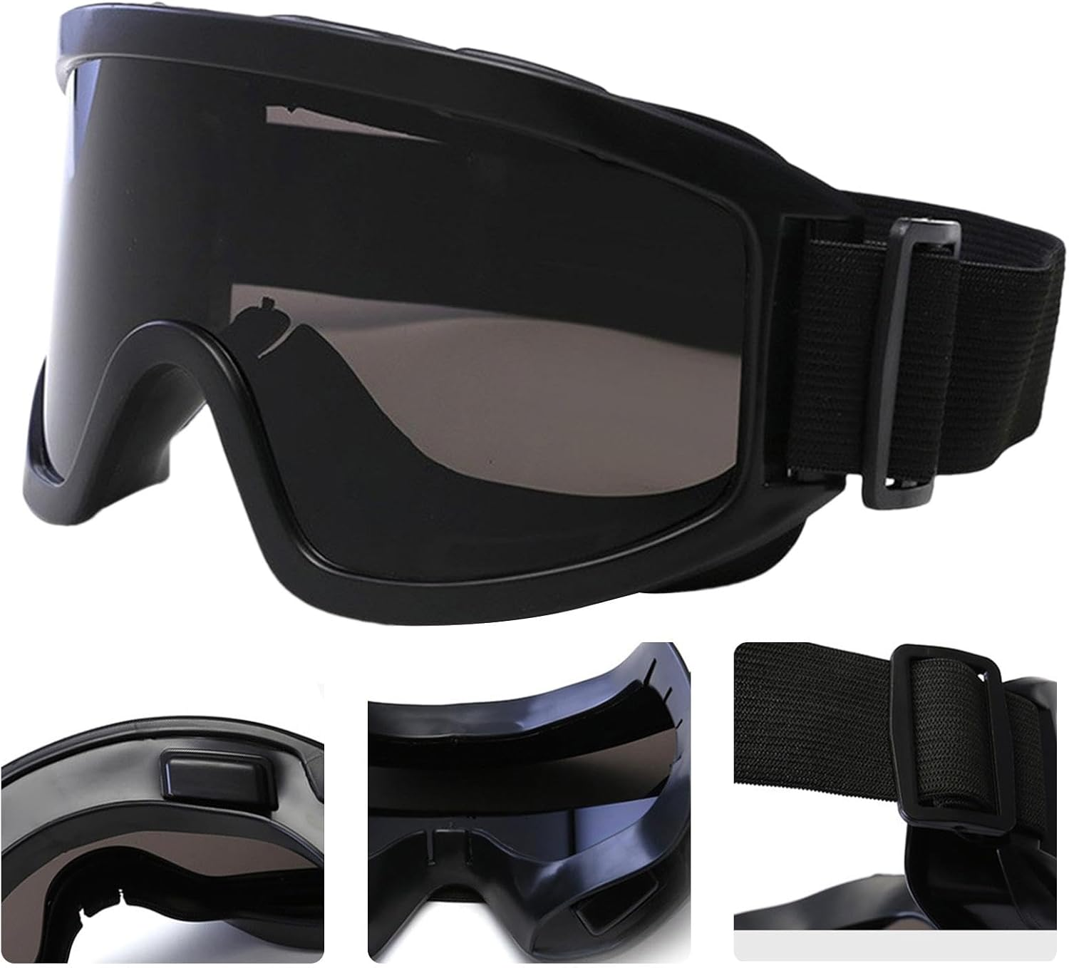 Snowboarding Goggles - Motorcycle Goggles | Ski and Snowboard Goggles for Men Women, anti Fog UV Protection Glasses for Running, Cycling - Color Film image number 4