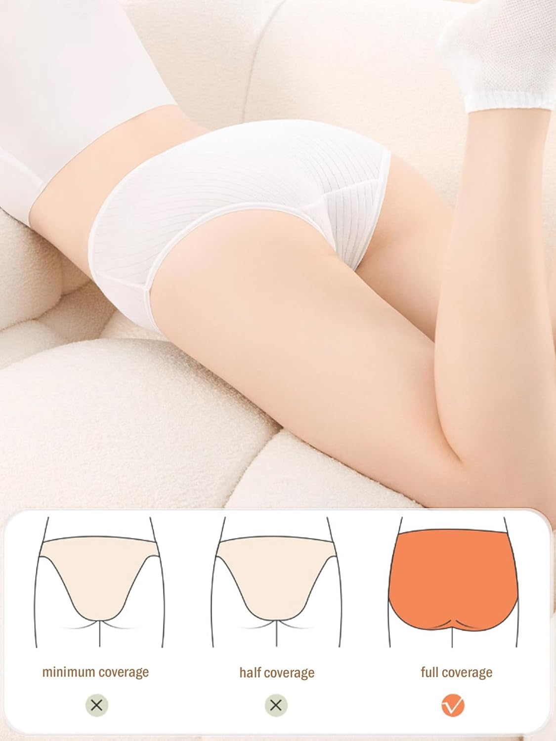 Dinglu Disposable Underwear for Women 10 Pack Soft Breathable Panties for Postpartum Travel Underwear (S-XL) image number 5