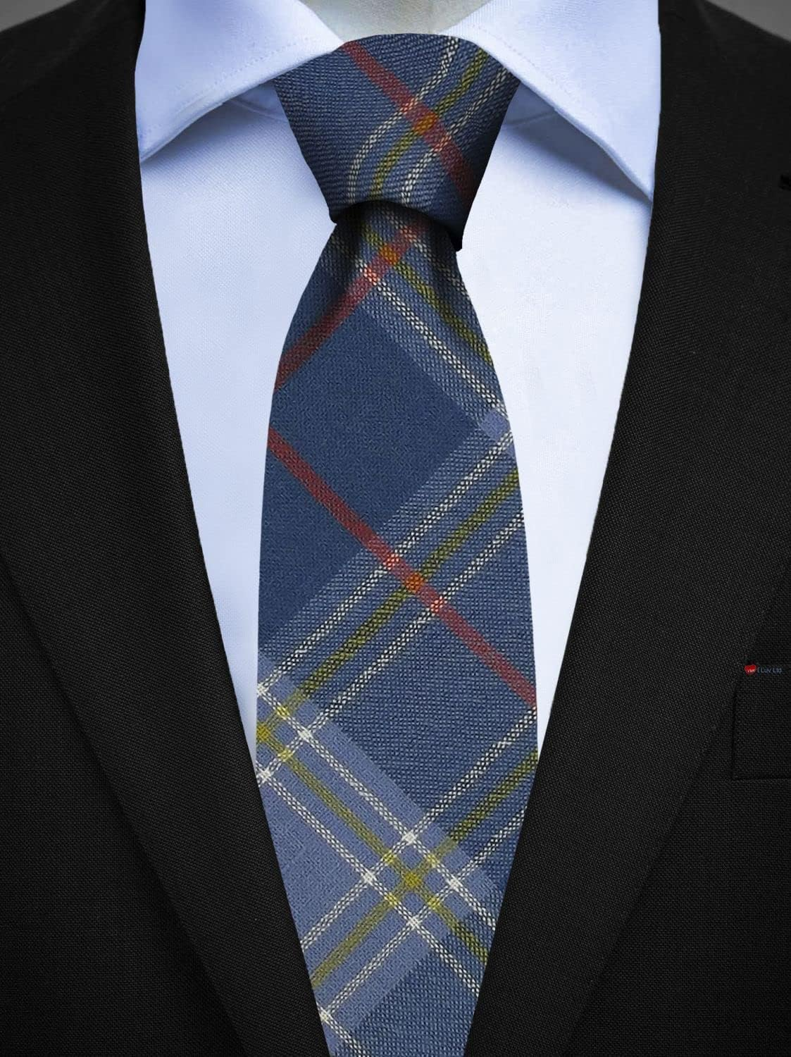 Mens All Wool Tie Woven and Made in Scotland in Musselburgh District Tartan image number 1