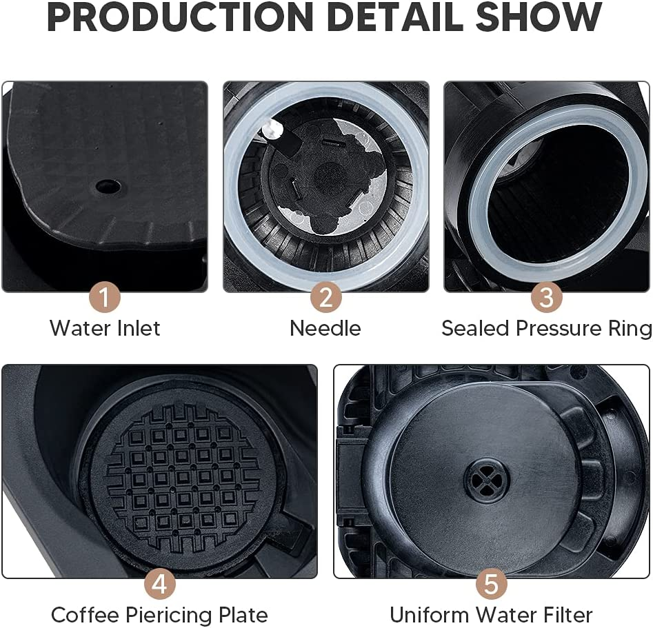 Coffee Capsule Converter Adapter for Nespresse Originalline into Dolce Gusto Coffee,Reusable Coffee Adapter Converter Holder Compatible with Dolce Gusto Genio S/Piccolo XS