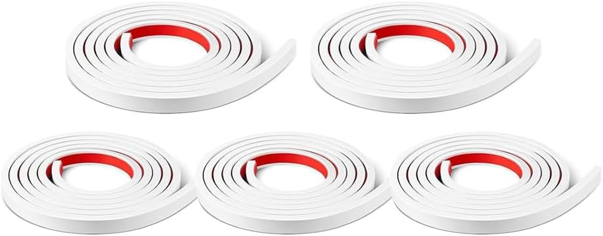 5 Rolls Total Window Grille Inserts Grid Kit Self Adhesive Peel and Stick Trim Simulated DIY Window Decorative White image number 3