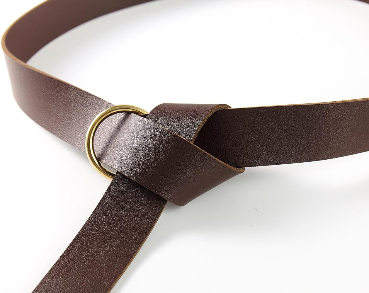 KOGOGO Medieval Knight Leather Belt Mens Reenactment Accessory - Brown image number 2