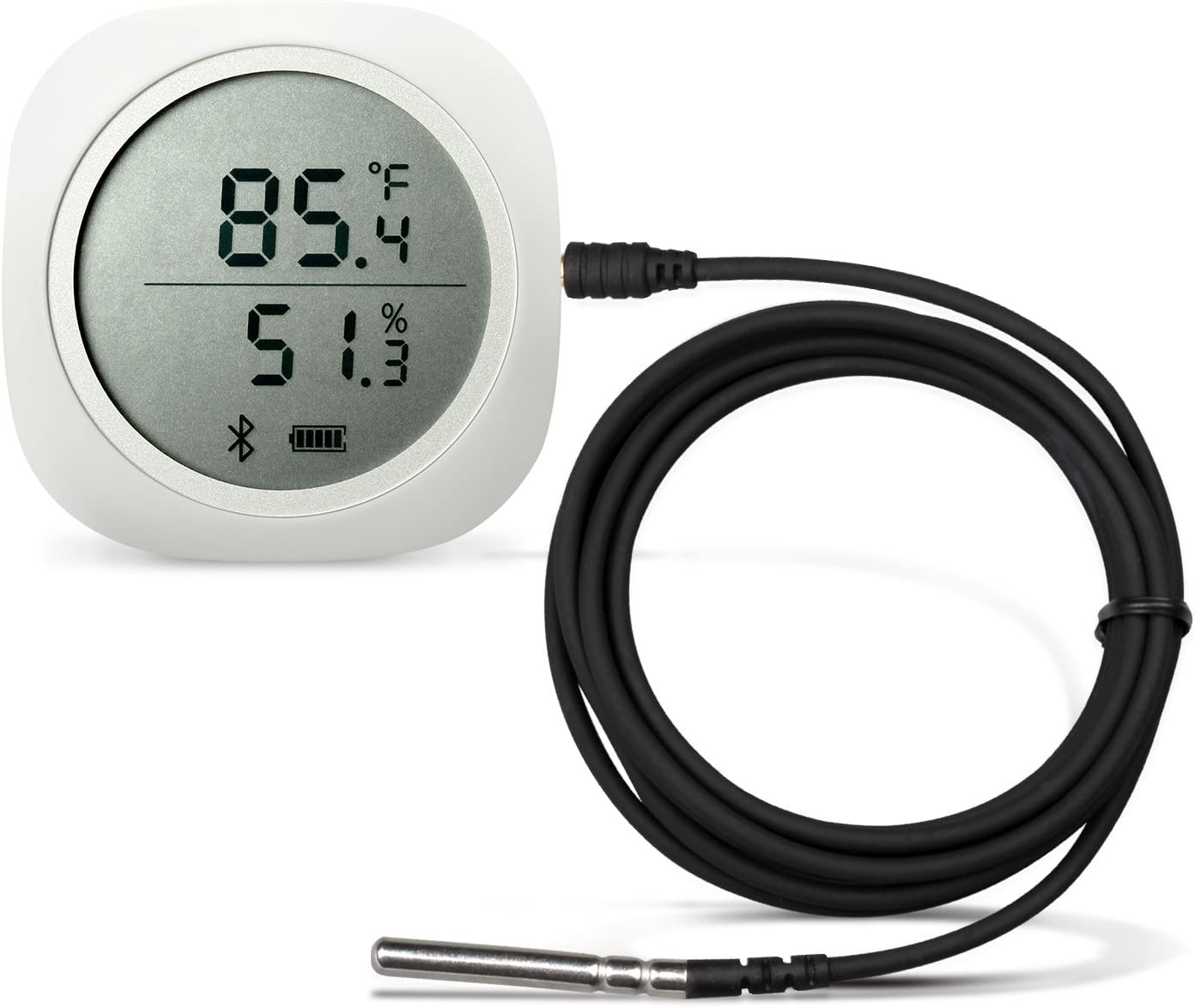 Inkbird Wireless Bluetooth Hygrometer & Thermometer - Humidity & Temperature Ios/Android Record for Greenhouse, Breeding, Fermentation, Home (IBS-TH1 Plus)