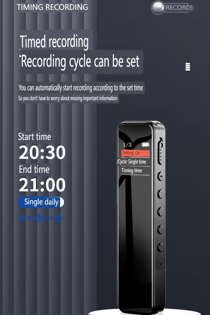 Digital Voice Recorder, 128GB USB Recording Device with 25 Hrs Recording Capacity, Stereo MP3 Voice Recorder for Lecture Interview Meeting Class Etc (SK02-256GB)