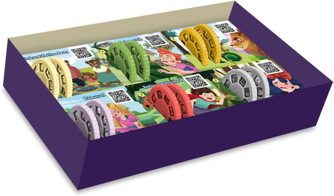 Storytelling 12 Disc Supplementary Set Featuring 6 Fairytale Stories [NOT Includes in Projector], Ideal Boys Girls Kids STEM Education Flashlight Story Telling Toys