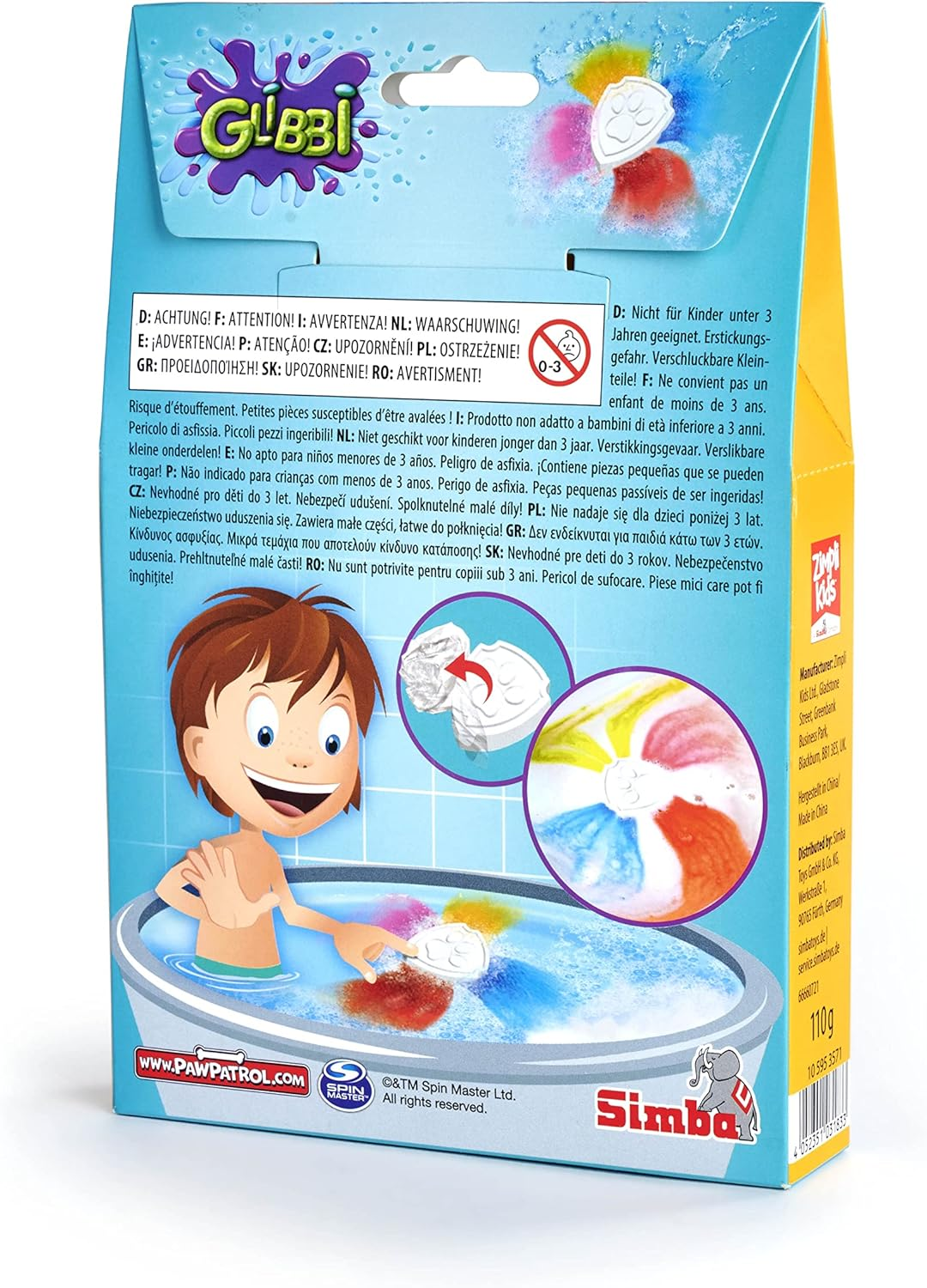 Glibbi Paw Patrol Badebombe