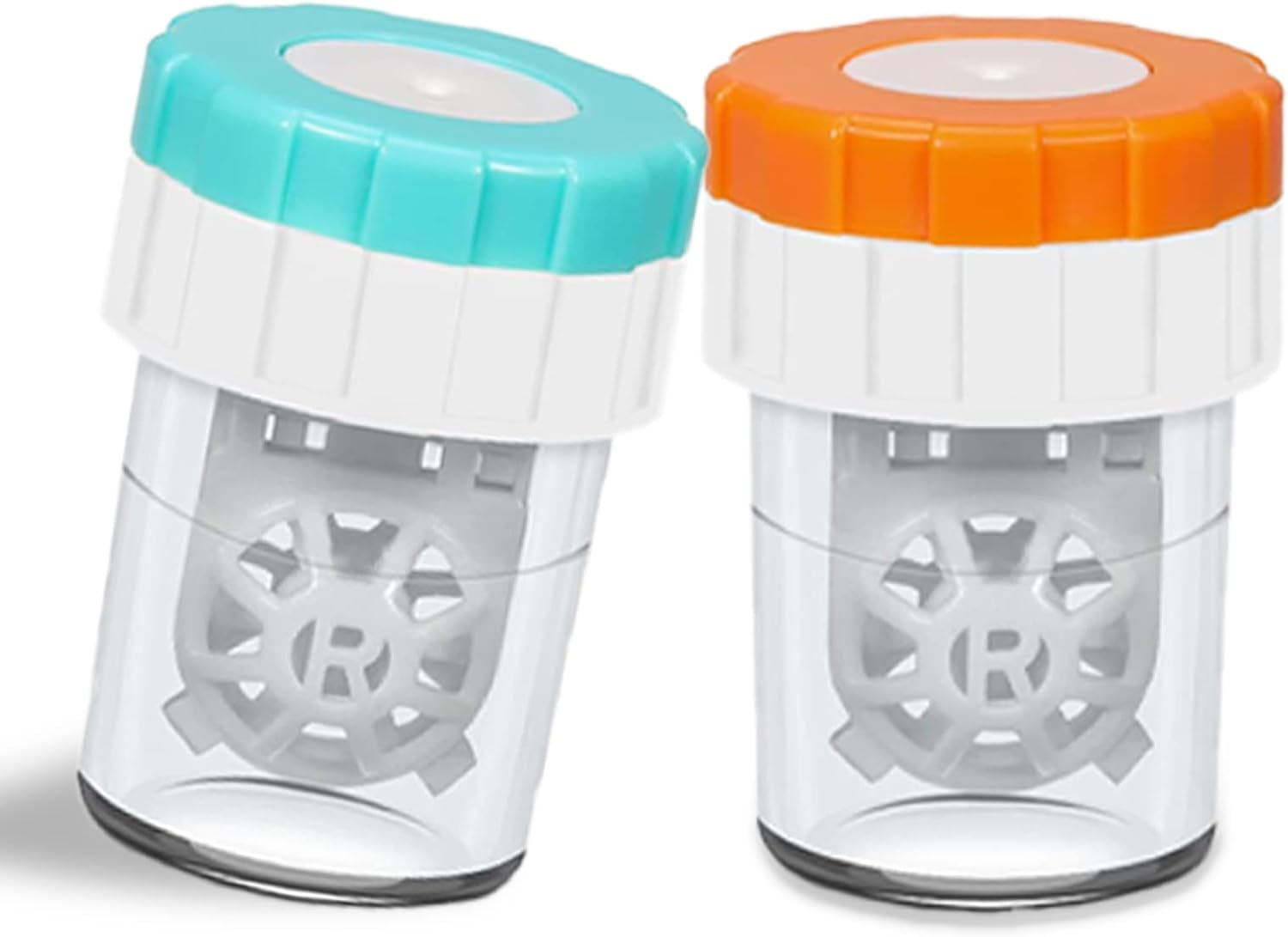 2 PCS Contacts Case Cleaner Machines, Upaclaire Daily Vision Care Manually Contact Lens Washer Cleaner Plastic image number 4