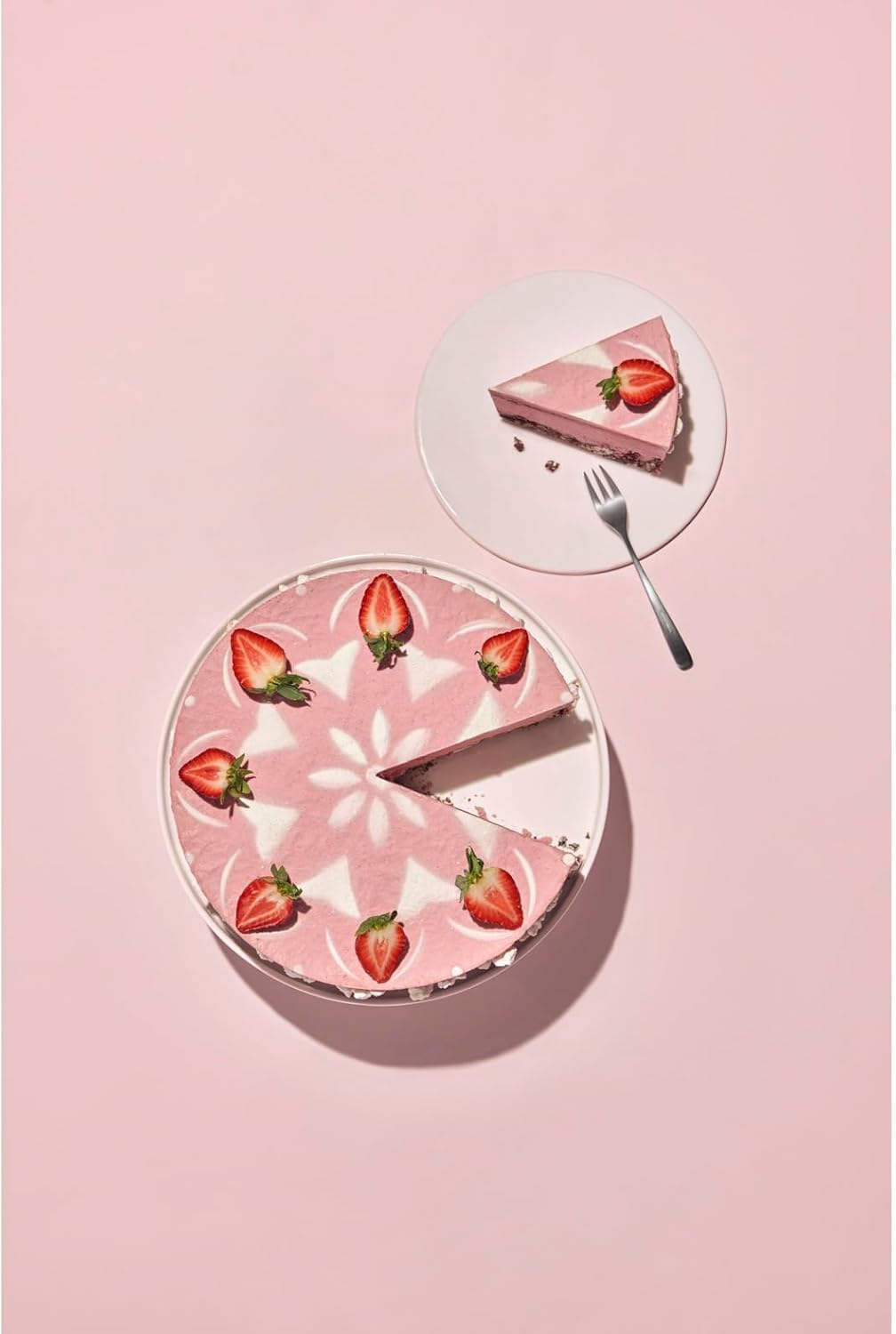 Original Kaiser Classic Cake Server Plastic 37 Cm, Decorative Stencil with Hanging Eyelet, Cake Saver, Cake Server with Flattened Edge, Attractive Cake Decoration, White image number 1