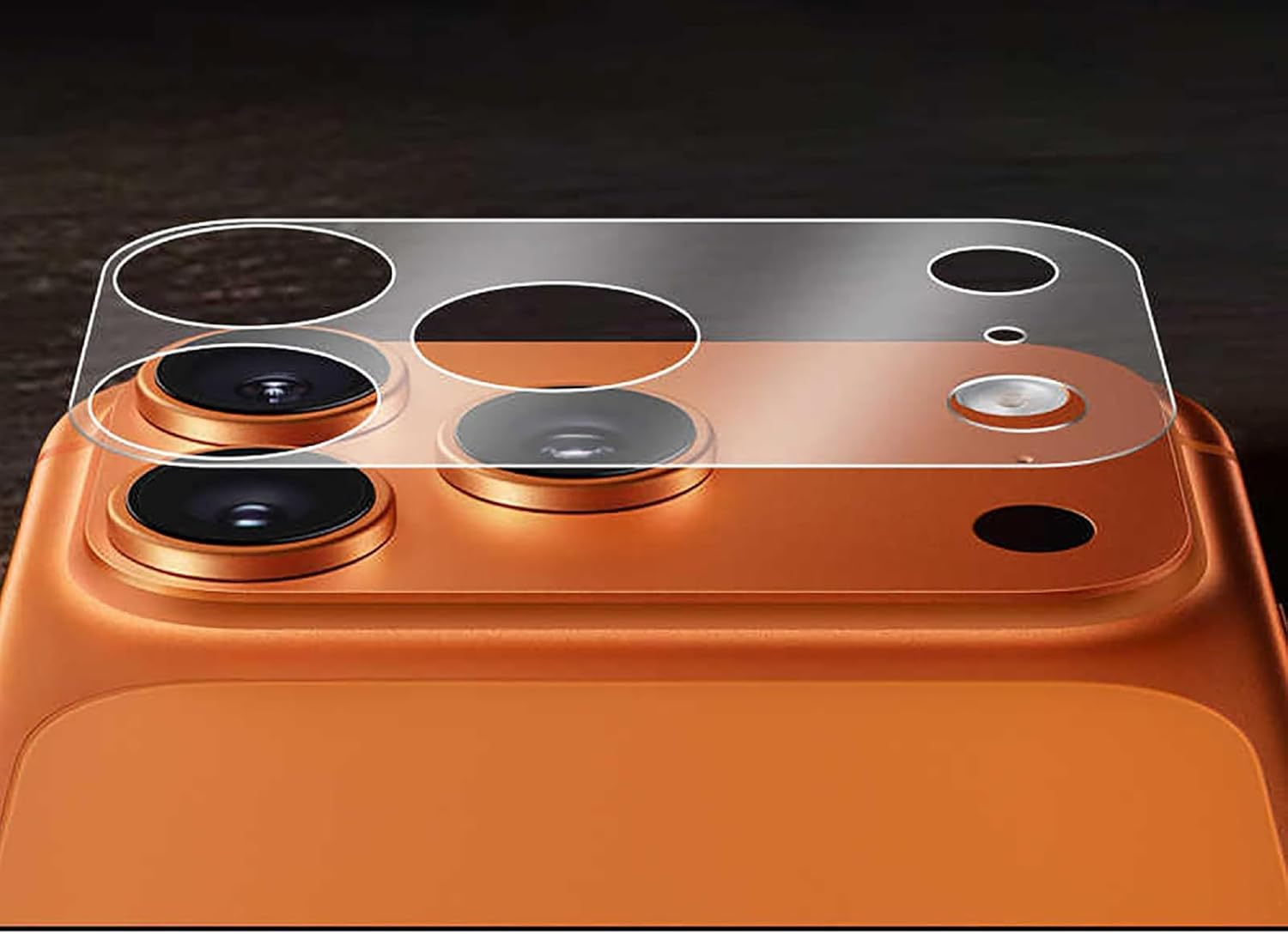 GIOPUEY Back Protector for Iphone 17 Pro Max, Back and Camera Plateau Coverage Protector Film, Flexible PET, Cratch Resistant, Semitransparent Matte - 2+2 Pack image number 2