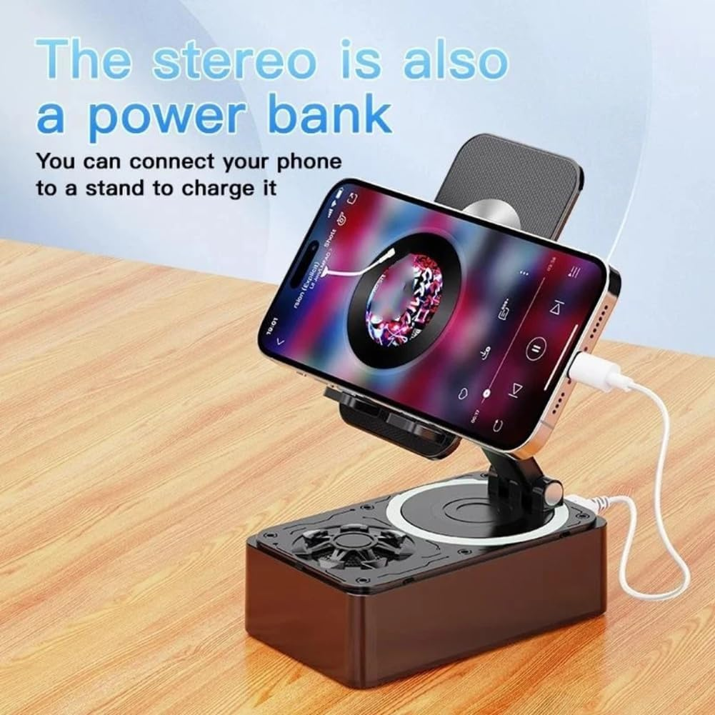 Peakloong Bluetooth Speaker Mobile Phone Holder Outdoor Mini Desktop Folding Lazy Holder Home Audio 2 in 1 image number 5
