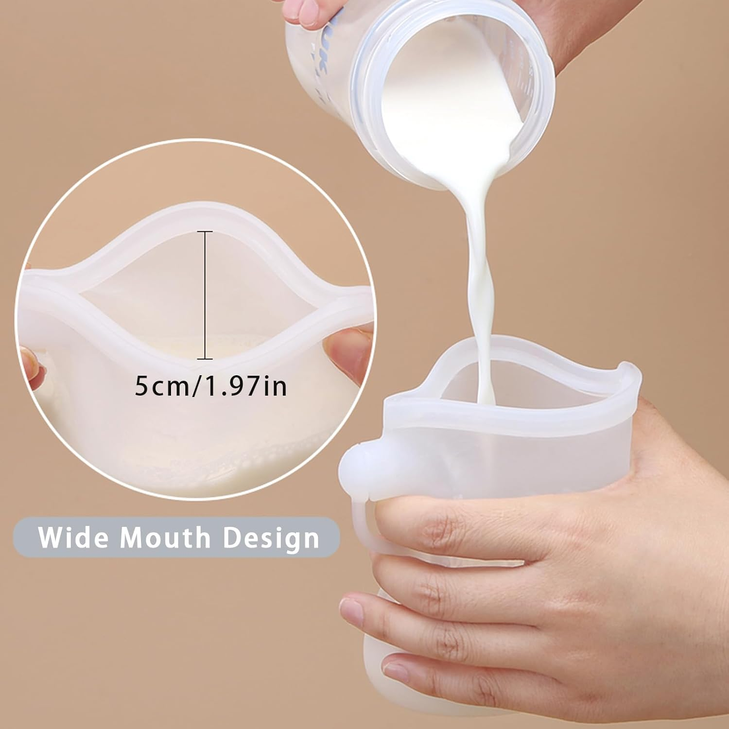 Breast Milk Storage Bags, Food Grade Silicone, Reusable, BPA Free, 250Ml, 4 Pack
