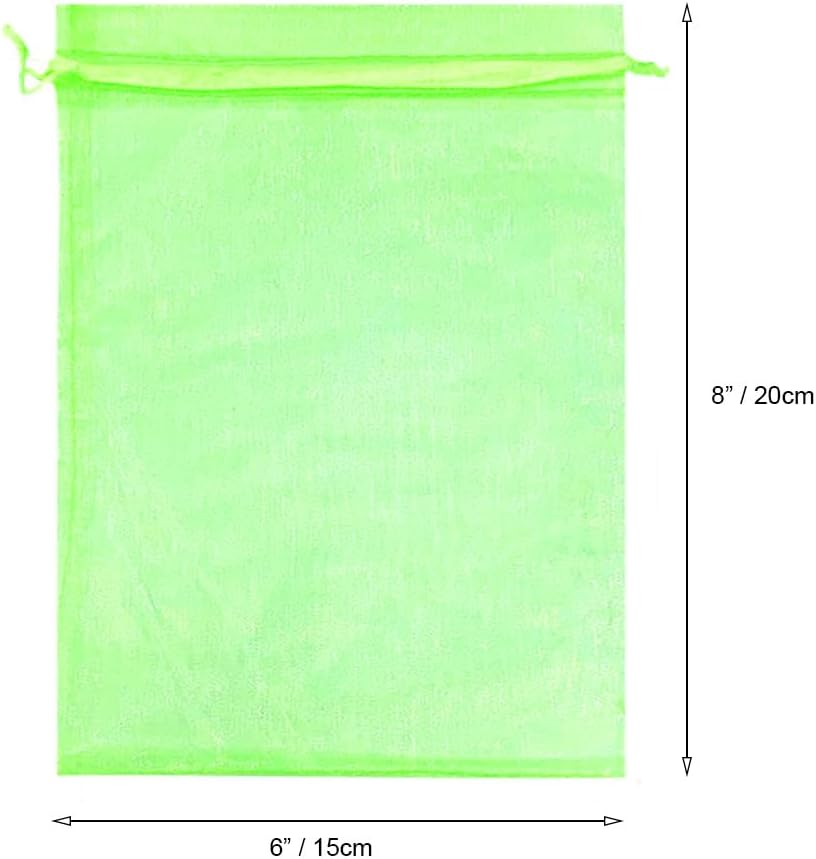 Fruit Protection with Drawstring 100Pcs, Mesh Fruit Protection Bag 15X20Cm, Mesh Garden Protection Bag, from Birds Squirrels image number 4