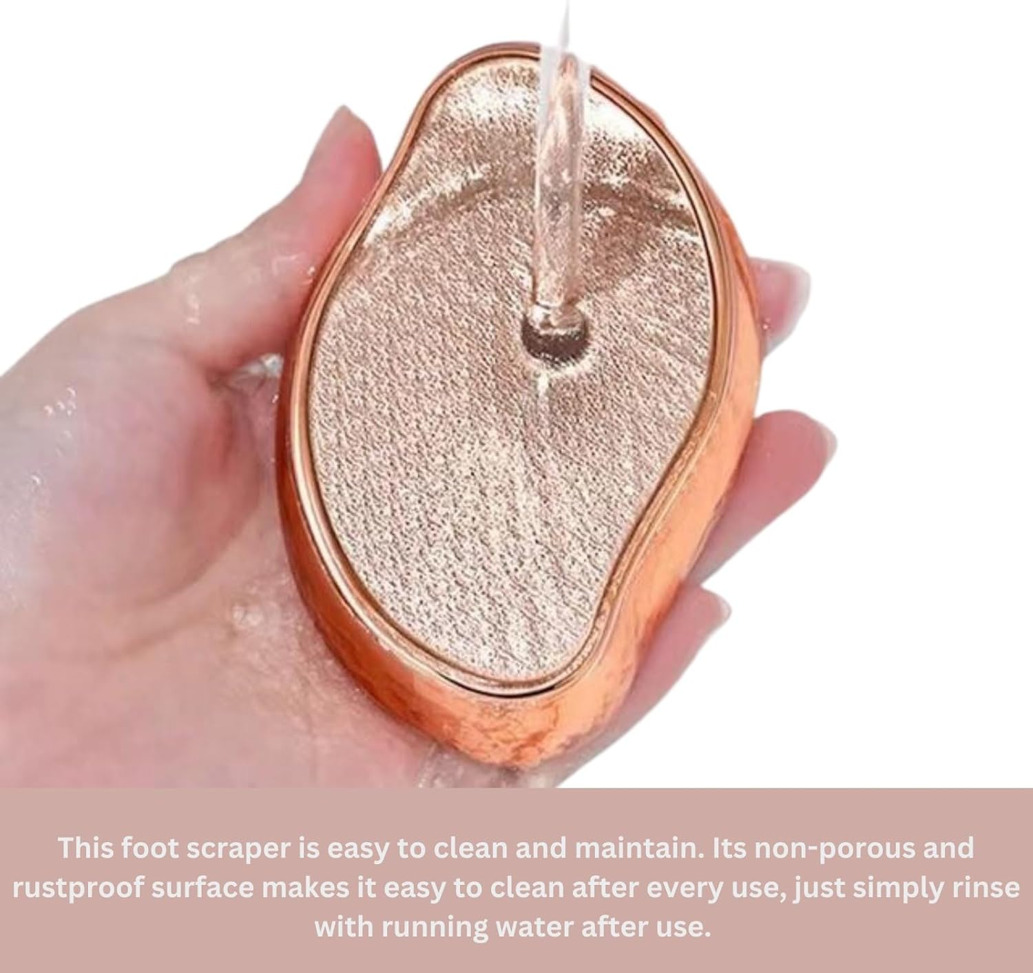 Pedicure Foot File Callus Remover 2 Pack, Portable Rustproof Glass Foot Scrubber Scraper Callous Shaver for Cracked Heel Hard Dry Skin of Feet Hand Elbows Knees (Golden) image number 2