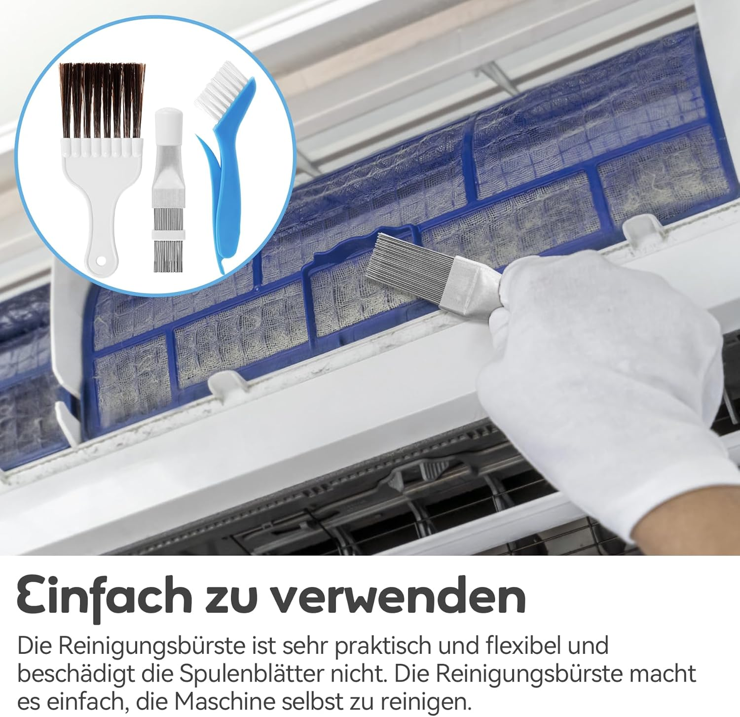 Pack of 3 Air Conditioning Condenser Fin Comb, Condenser Cleaning Comb, Air Conditioning Slats Comb, Air Conditioning Comb (3) image number 2