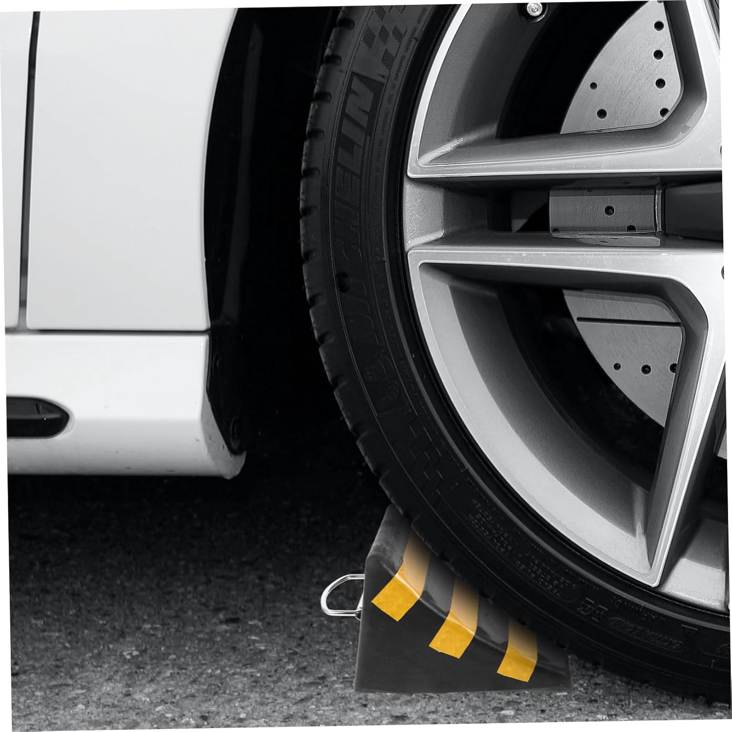 HEALEEP Heavy Duty Car Wheel Chock Wheel Stopper for Car Automotive Ramp Tire Support Pad image number 5