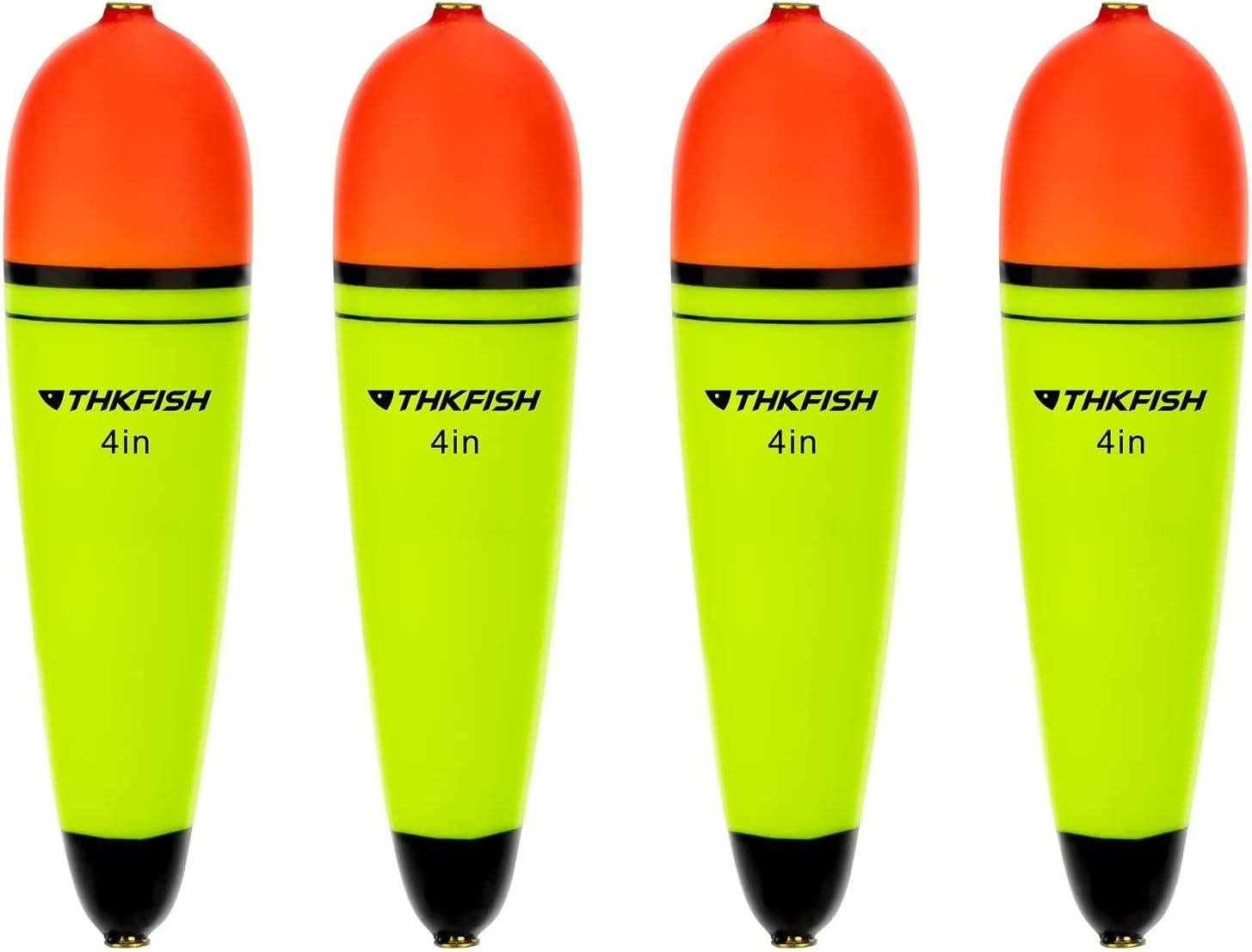 THKFISH Slip Bobbers Floats Eva-Slider-Bobbers Slip Corks for Sea Fishing Catfish Bobbers Assortment Freshwater 4PCS 4", 6", 7"