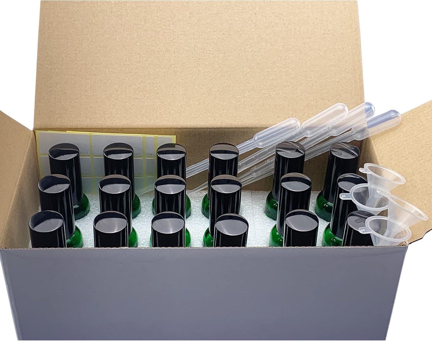 YIZHAO Transparent Spray Bottle Glass 30 Ml Spray Bottle Small Glass with [Atomiser] for Essential Oils, Cosmetics, Pharmacists, Cleaning, Aromatherapy, Massage, Hair - 18 Pieces image number 2