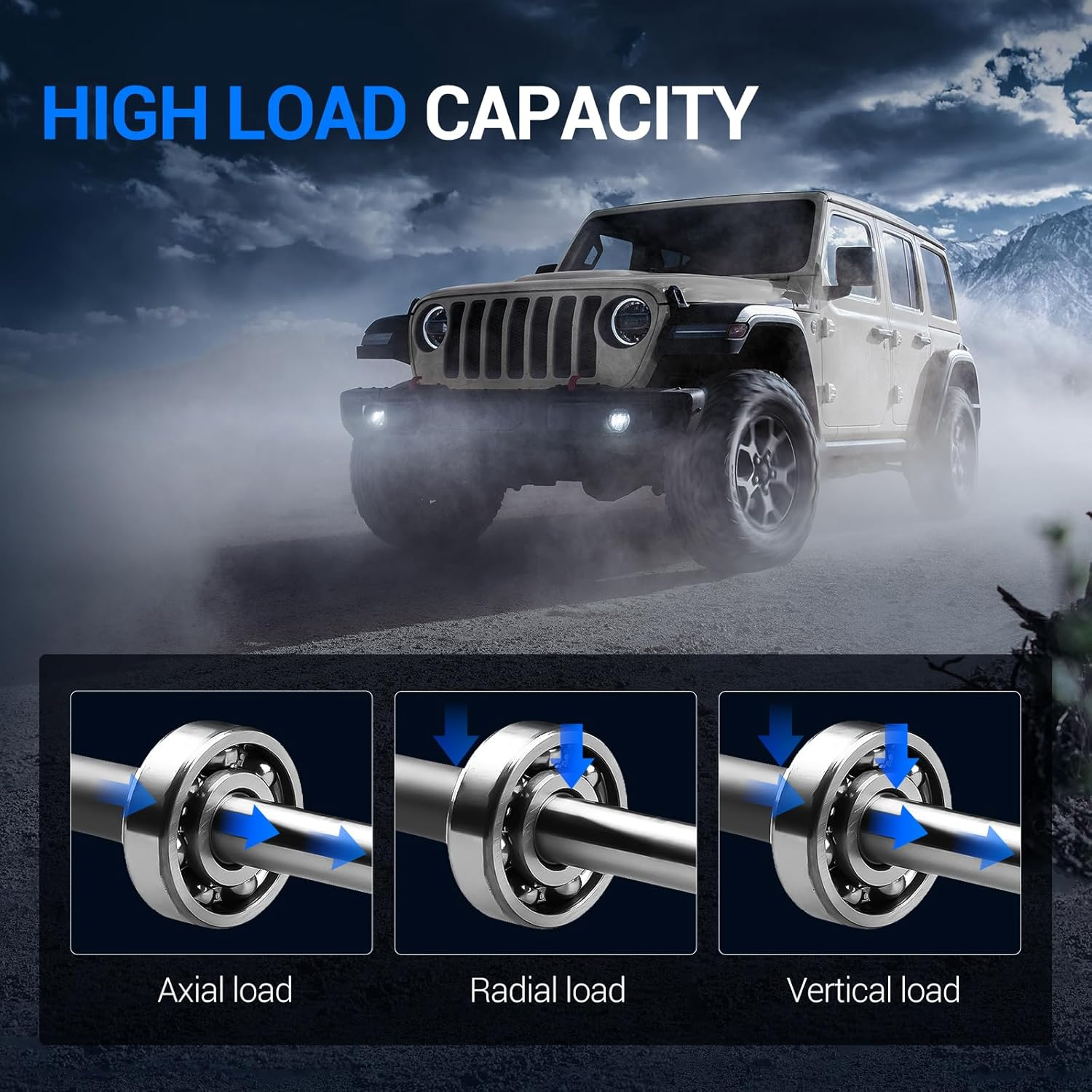 Autoround 515145 Front 4WD Wheel Hub and Bearing Assembly Compatible with 11-20 Chevrolet Silverado 2500/3500 HD, 11-20 GMC Sierra 2500/3500 HD 8 Lugs W/Abs image number 4